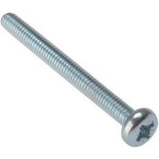 Forgefix 25MSPH550 Machine Screw Pozi Pan Head ZP M5 x 50 Bag 25