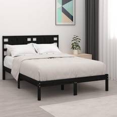 Beds & Mattresses vidaXL Solid Pine Bed Frame