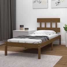 Beds & Mattresses vidaXL Solid Wood Bed Frame Honey
