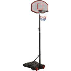 Weiß Basketballständer vidaXL Basketballständer Schwarz 216-250 cm Polyethylen