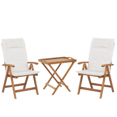 Beliani Garden Café-Set, 1 Tisch einschl. 2 Stühle
