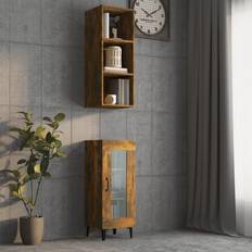 35.0 cm Wall Cabinets vidaXL Smoked oak Wall Cabinet