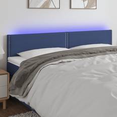 vidaXL LED-lys 200x5x78/88 stof Sengegavl