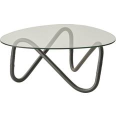 Noir Tables Basses d'Extérieur Cane-Line Wave Table Basse Indoor Noir