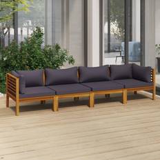 vidaXL 4-personers havesofa massivt akacietræ Loungesæt