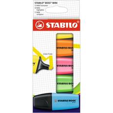 Arts et Métiers Stabilo Boss Mini Highlighter Pens Card Wallet Assorted (Pack of 5)