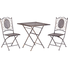 Métal Ensembles de Bistrot Beliani Garden Bistro Set