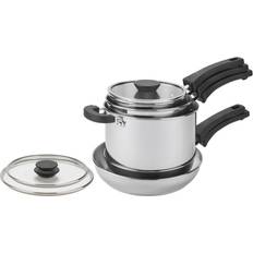 Prestige Cookware Sets Prestige Nests Stackable 5 Cookware Set with lid