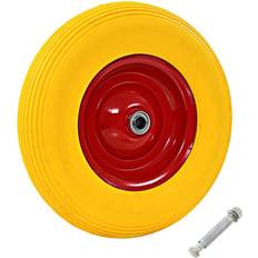 Skottkärror vidaXL Skottkärrehjul Med Axel PU 4.00-8 390 mm