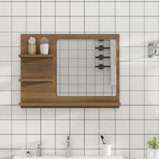 Muebles de Baño vidaXL Espejo De Baño Madera Contrachapada 60 x 10.5 x 45 cm