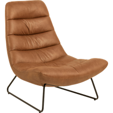 Leder Loungestühle Nordform Milford Cognac Loungestuhl