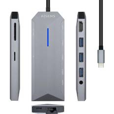 Hub USB Aisens ASUC-9P001-GR Docking Station