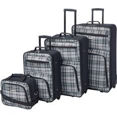 Svarta Resväskeset Rockland Beautiful Deluxe Expandable Luggage