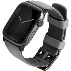 Apple watch se2 Uniq pasek Linus Apple 4/5/6/7/8/SE/SE2 38/40/41mm. Airosoft Silicone szary/chalk