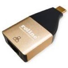 Usb gigabit ethernet Roline Gigabit Ethernet Konverter (USB-C, RJ45) Netzwerkadapter, Gold