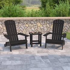 Garden Chairs Flash Furniture Collection JJ-C14505-2-T14001-BLK-GG 2 Resin