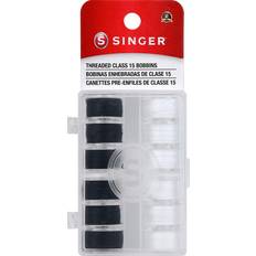 Singer Â Threaded Class 15 Bobbins in Black MichaelsÂ Black One Size