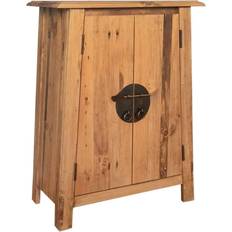 vidaXL Bathroom Side Cabinet Solid Wood Pine 59 x 32 x 80 cm