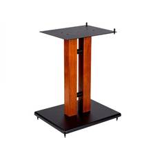 Monoprice 18in Cherry Wood Speaker Stand with Adjustable Top Plate