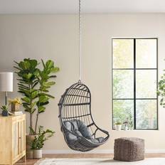 Gray Outdoor Hanging Chairs Christopher Knight Home Richards Outdoor/Indoor Wicker