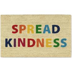 Design Imports Spread Kindness Doormat Beige, Mehrfarbig