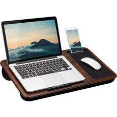 Home Office Lap Desk for up to 15.6 Laptops Espresso Wood