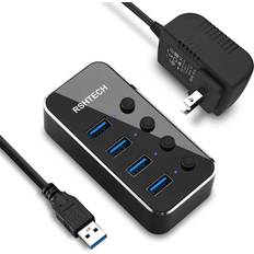 USB Hubs Powered USB Hub, RSHTECH 4 3.0