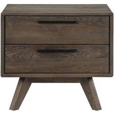 Armen Living Astoria Oak 2 Drawer Nightstand