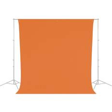 Westcott Wrinkle-Resistant Backdrop Tiger Orange 9x10ft