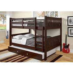 Full beds with trundle Donco kids Full/Full Mission Bunk Bed