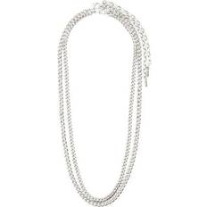 Pilgrim Blossom Chain Necklace - Silver