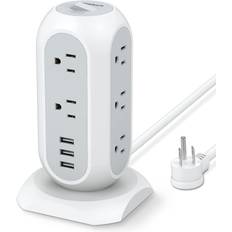 3 USB Outlets Power Strips Tessan TPS02-US