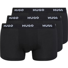 HUGO BOSS Bleu Sous-vêtements pour hommes HUGO BOSS Logo Waistband Stretch Cotton Trunks 3-pack