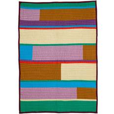Hübsch Pavilion Plaid Block Filt Multifärgad (200x140cm)