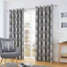 Curtains & Accessories Fusion Woodland Trees Lined Eyelet