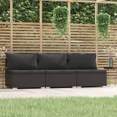 Kunstrattan Sofas vidaXL 3-personers hynder polyrattan Sofa