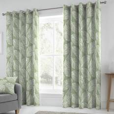 Curtains & Accessories Fusion 66 72 Inch Matteo Botanical Palm Leaf