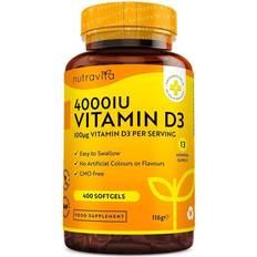 Vitamin D3 4000IU 100ug Softgel 400 Days