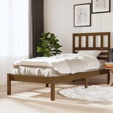 Senger & Madrasser vidaXL honey brown, 100 Pine Bed Sängram