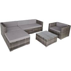 Garden & Outdoor Furniture tectake Rattan garden furniture Milano Outdoor Lounge Set