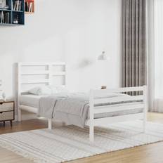 Senge & Madrasser vidaXL 100x200 massivt træ Sengeramme