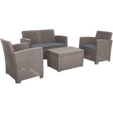 Garden & Outdoor Furniture Royalcraft Faro 4 Conversation Outdoor Lounge Set