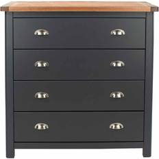 Blue Chest of Drawers Core Products Dunkeld 4 Chest of Drawer