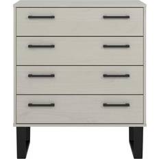 Grey Chest of Drawers Core Products Texas 4 Chest of Drawer