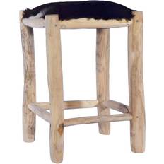 Chairs vidaXL Real Goat Bar Stool