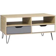 SECONIQUE Bergen Oak Effect/White/Grey Coffee Table 54x100cm