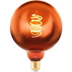 G125 globe Eglo Globe LED bulb E27 G125 4W 2,000K filament copper