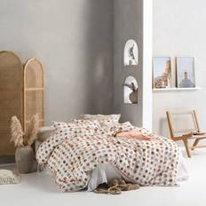 Linen House Polka Dot Duvet Cover Multicolour, Pink