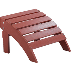 Beliani Tabourets d'extérieur Beliani Garden Footstool Red ADIRONDACK