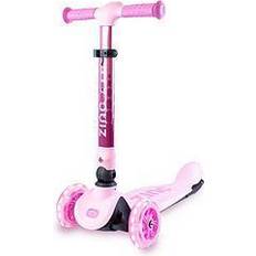 Flyte Zinc Three Wheeled Folding Scooter Ruby Pink
